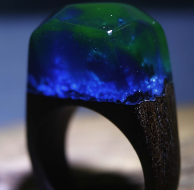 Magic Forest Wooden Ring Image 3