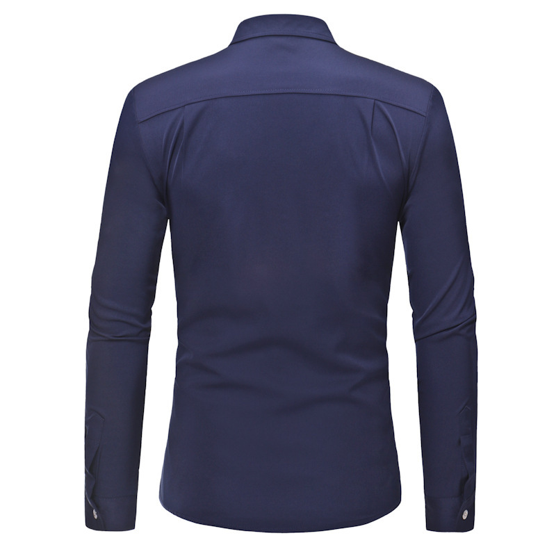 Long sleeve lapel shirt image