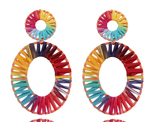 Raffia Earrings 3