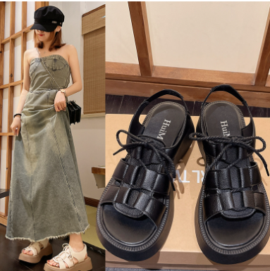 Summer Niche Sports Flat Roman Women's Shoes 4