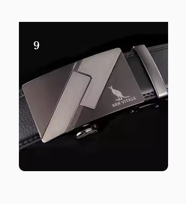 Men's Genuine Leather Belt Image 9