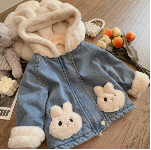Hooded Denim Jacket Image 3