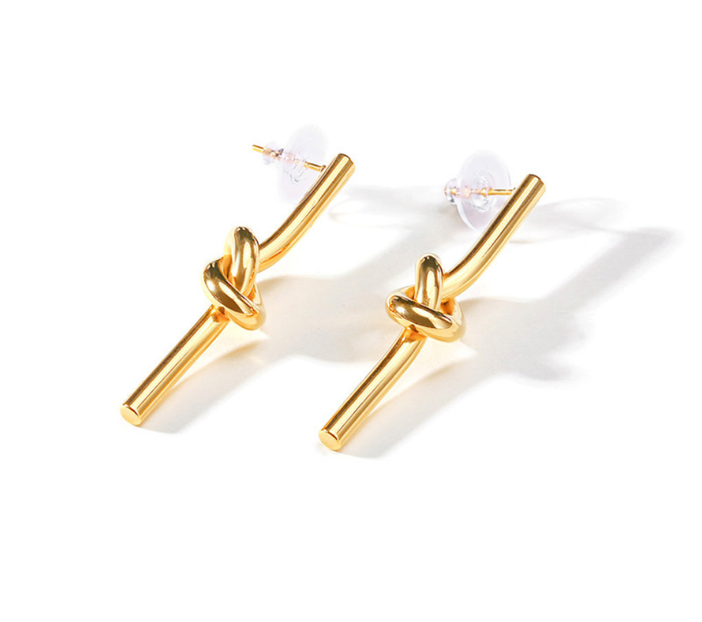 Knot Long Earrings