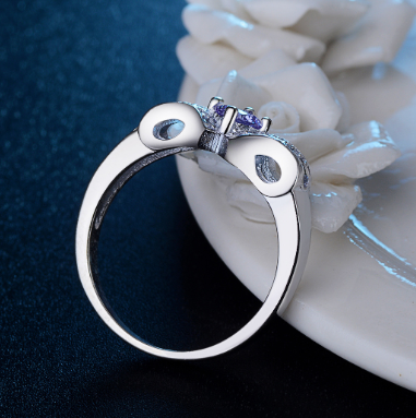 Geometric Zirconium Band Ring 2