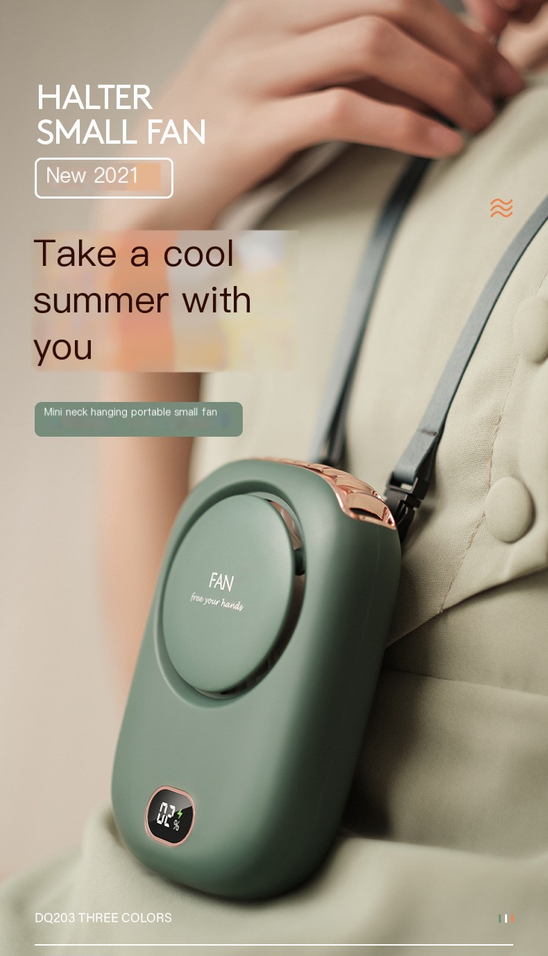 Wearable Hands-Free Neck Fan