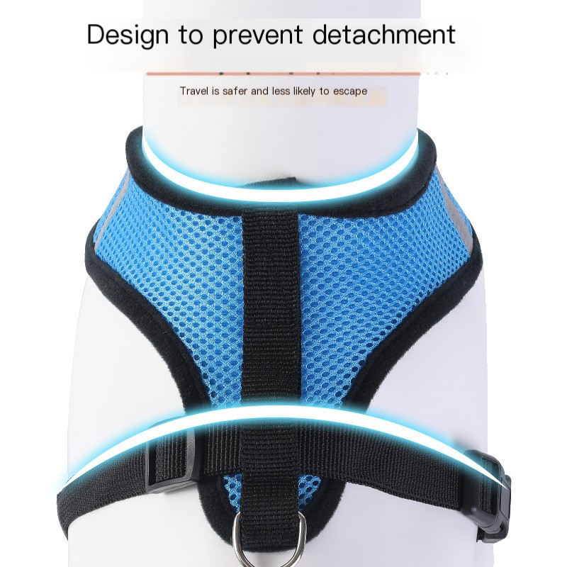 Close-up of Reflective Pet Harness