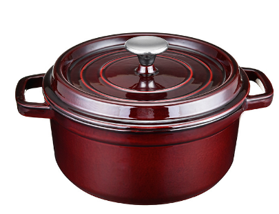 Cast Iron Pot Red