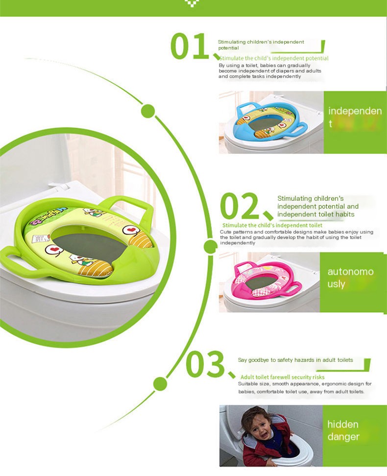 Children's Toilet Seat - Green