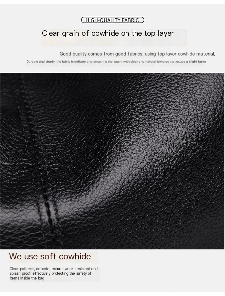 DENK Genuine Leather Bag - Black