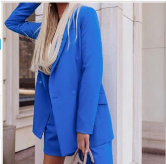 WOLFF Two-Piece Chic Set - Blue