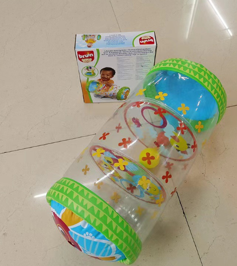 Chocalho Rolo Inflável in use