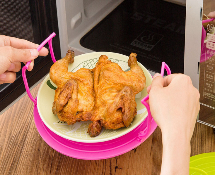 Multi-function Microwave Oven Heating Layered Steaming Tray