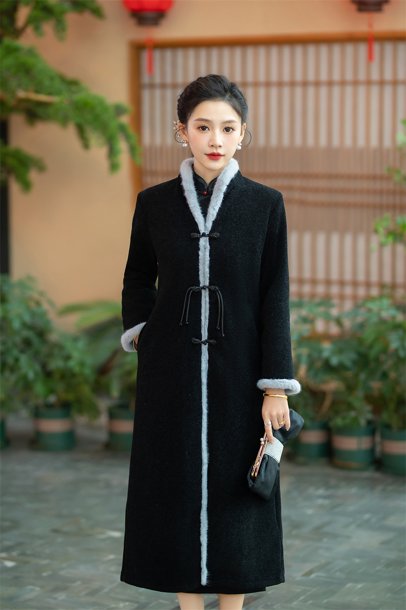 High End Rex Rabbit Woolen Coat Image 7