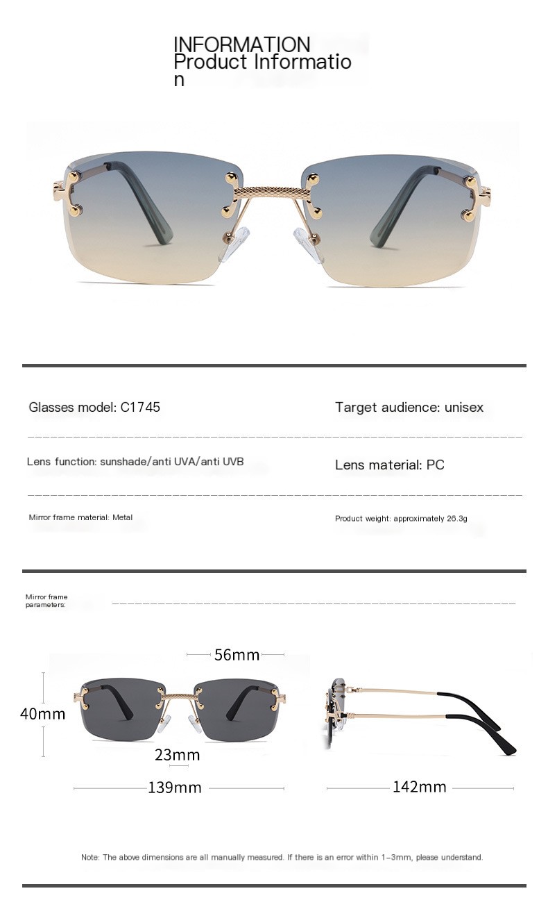 Stylish Frameless Sunglasses