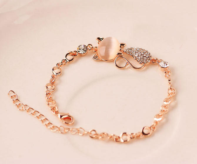 Cat Charm Bracelet Image 2