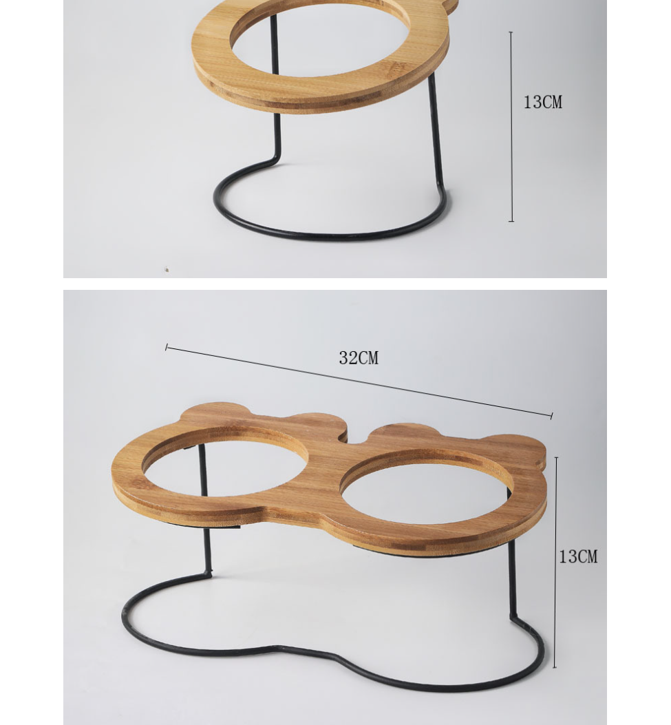Wooden Frame Ceramic Bowl 2