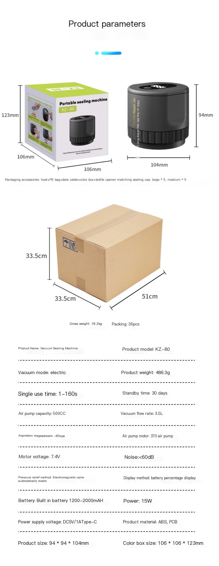 KZ-80 Vacuum Sealer