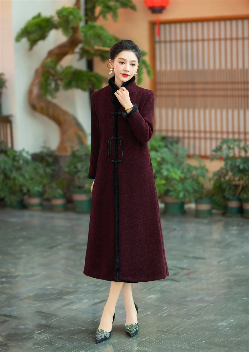 High End Rex Rabbit Woolen Coat Image 3