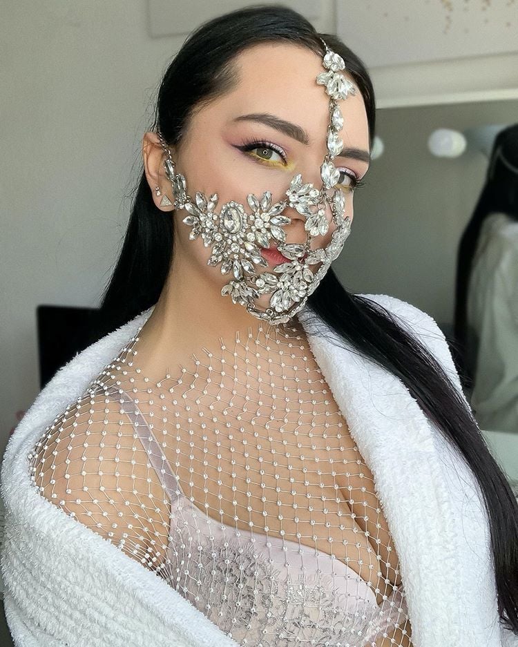 Rhinestone mask image