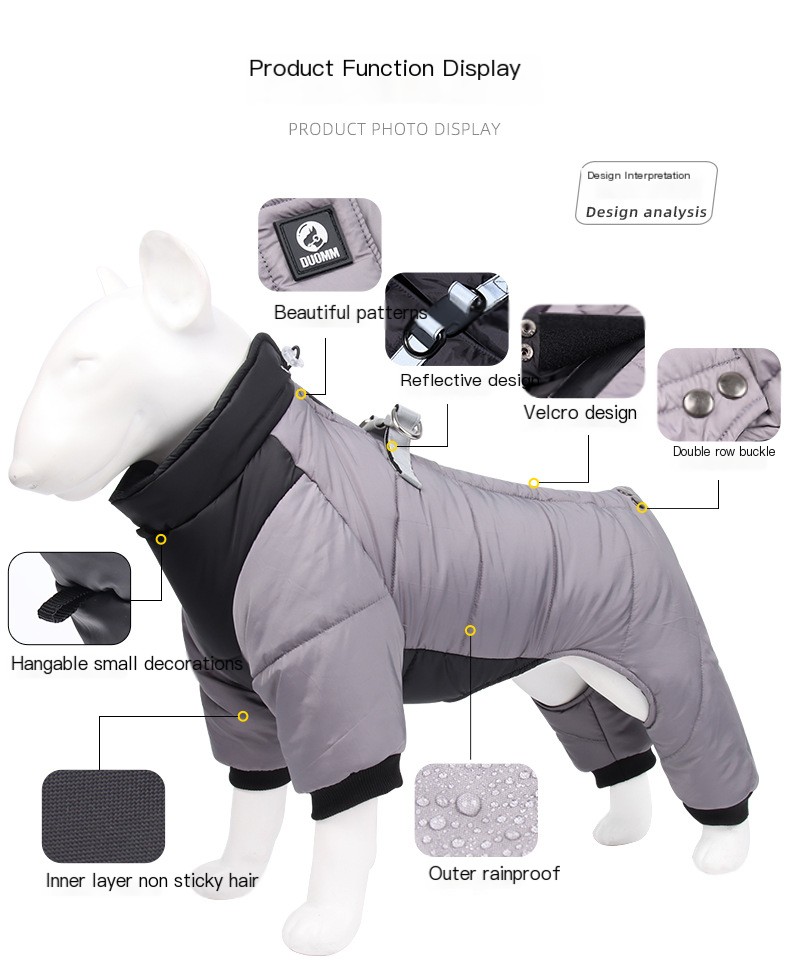Dog Jacket Yellow