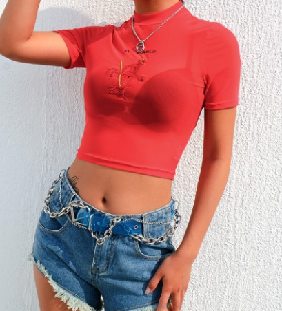 Red Mesh Top 5