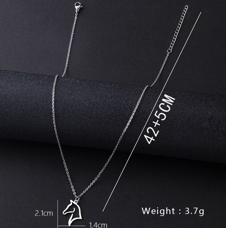 Horse Head Pendant Necklace