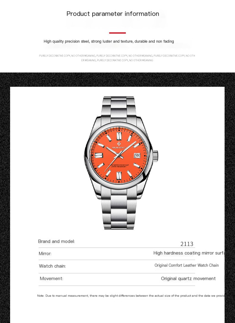 Stainless Steel Quartz Wristwatch - Image 4