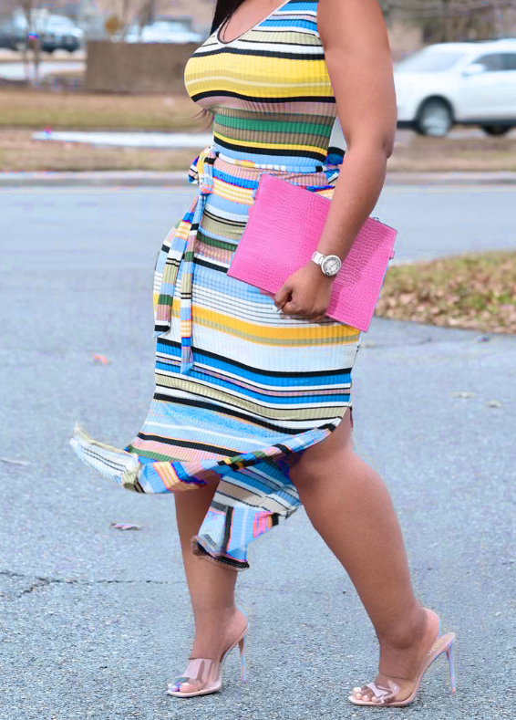 Dress in outdoor setting