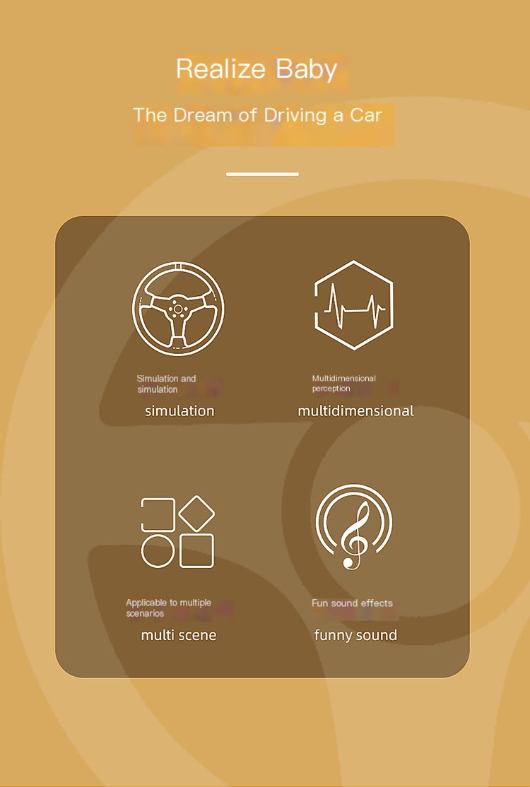 Children's Steering Wheel in Pink