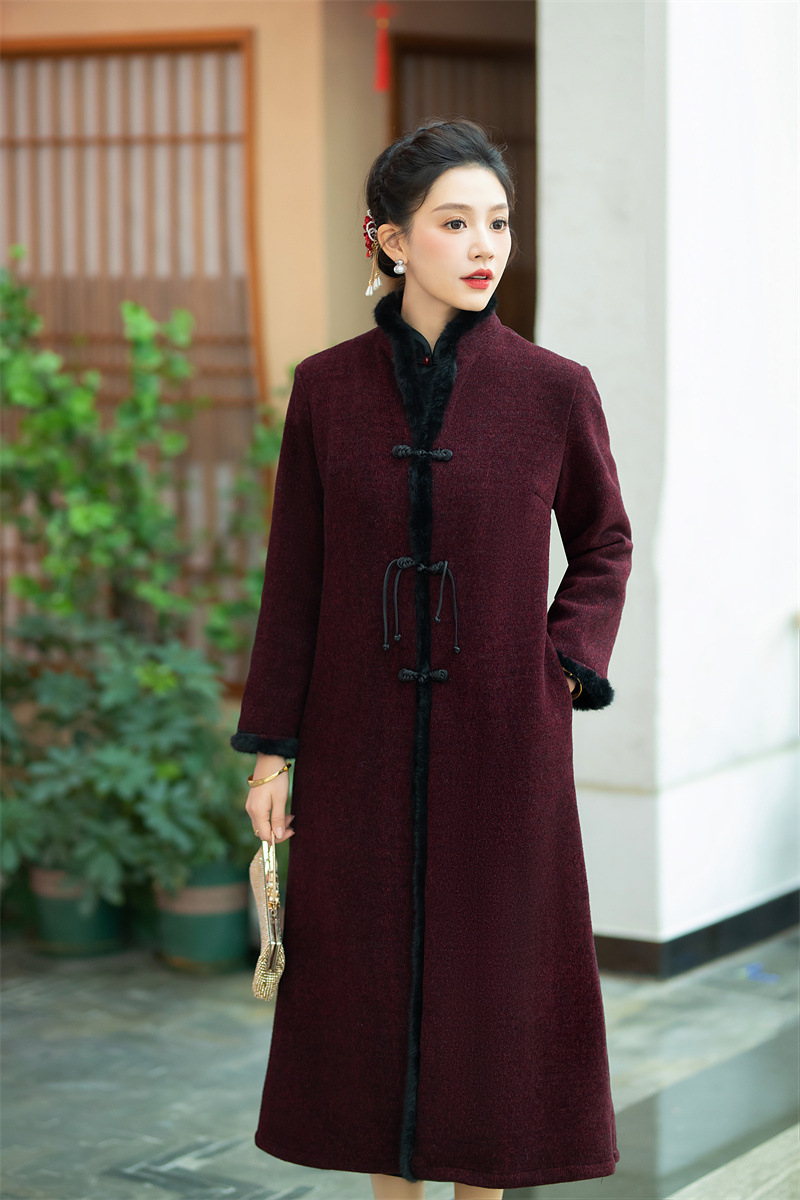 High End Rex Rabbit Woolen Coat Image 4