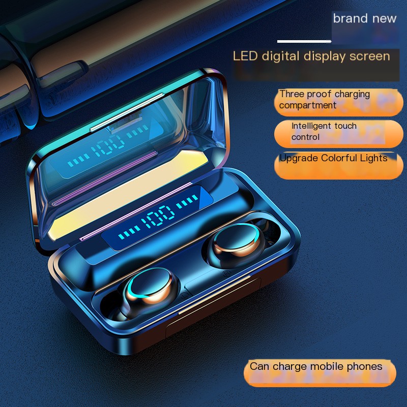F9-5C Bluetooth Earbuds Charging Compartment