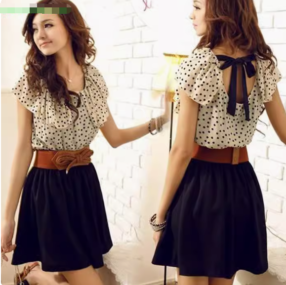 Polka Dot Dress Side View