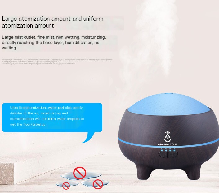 Woodgrain Bluetooth Music Aromatherapy Machine - Image 2