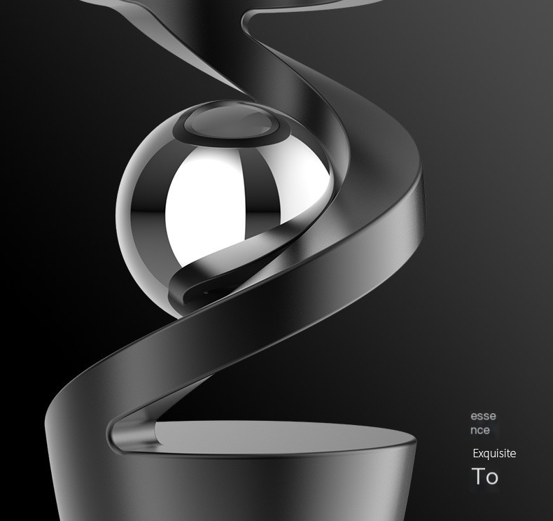 Desktop Rotating Gyro Finger Fidget Spinner Toy All Aluminum Alloy Spinning Gyro Silver Metallic Accents for Adult Gift