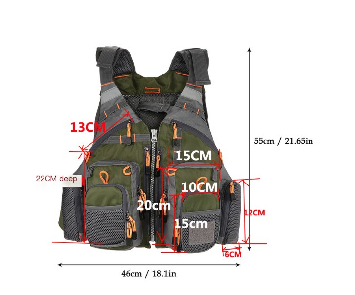 Fishing Vest Red