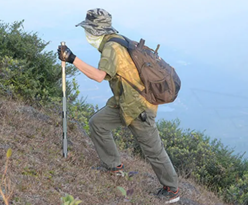 G11 Tactical Walking Stick in action