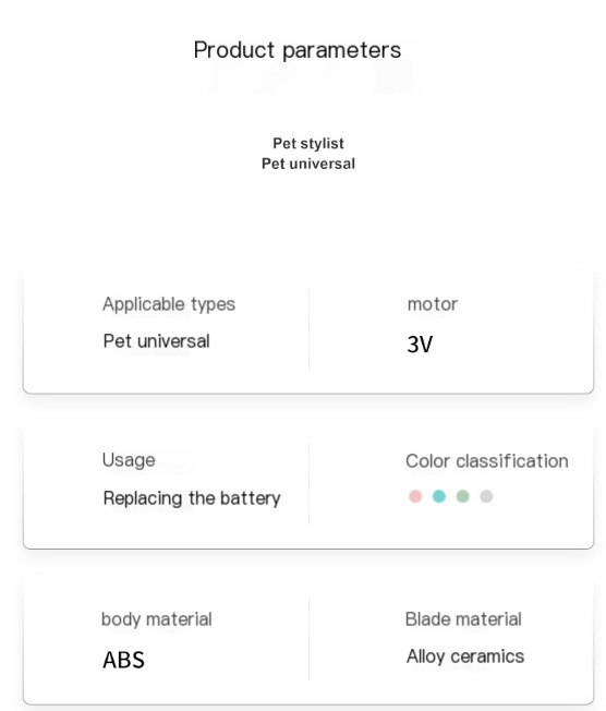 Professional Electric Pet Clippers - Green