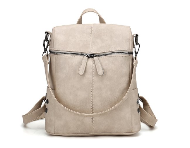 Off-white Fashionable Dual-Use Backpack