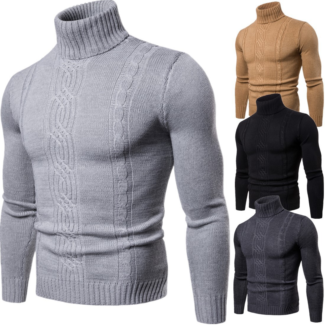 Jacquard sweater England casual pullover sweater image