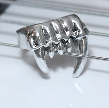 Vampire Teeth Punk Rock Ring 3
