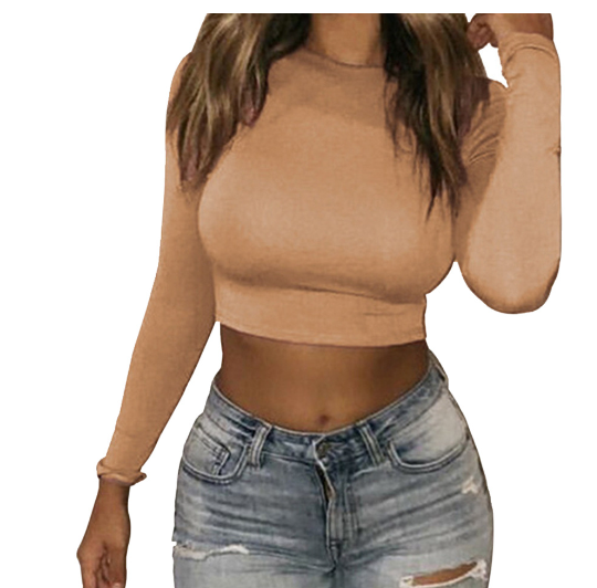 Fashion Fall Solid T-Shirt