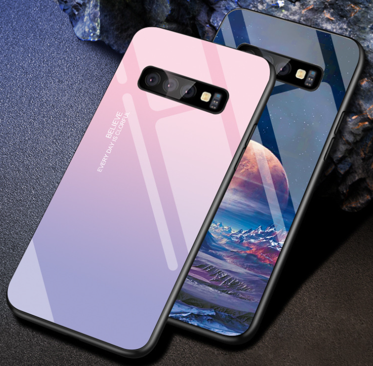 Colorful Tempered Glass Phone Case