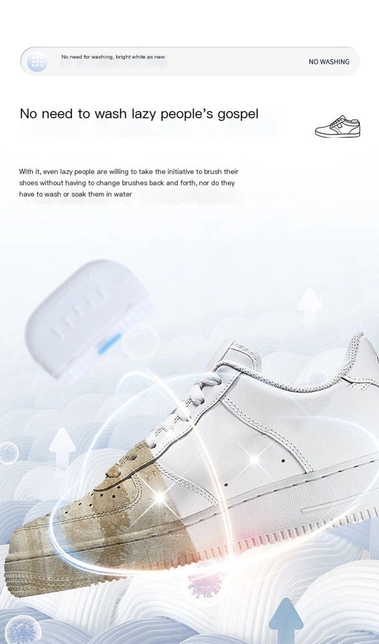 White shoe foam cleaner
