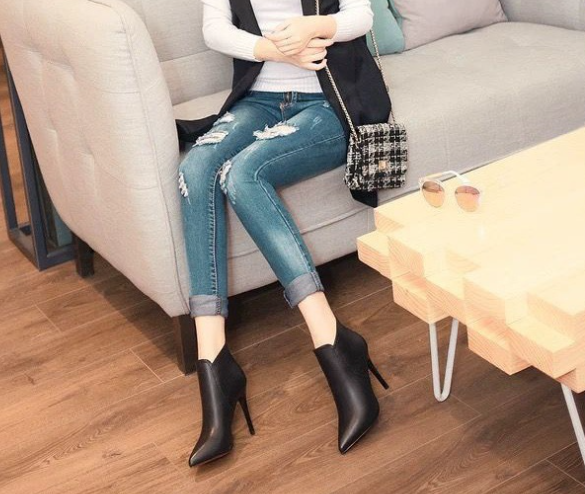 High-heeled Short Boots - Image 2
