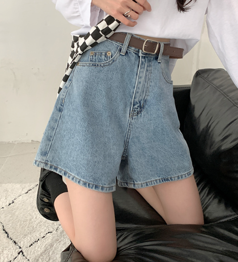 Denim Shorts Back View