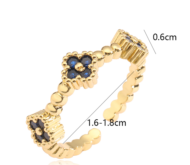 Anillo de Trébol de Cuatro Hojas - Imagen 1