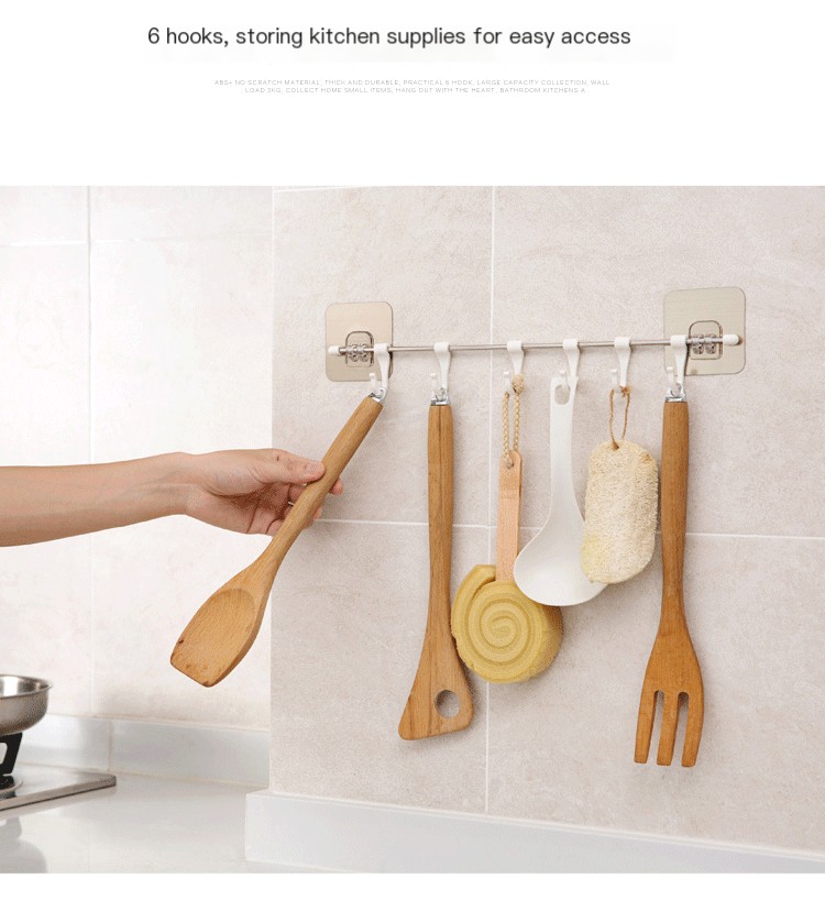 Stainless Steel Six Hook Image 4