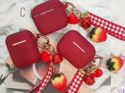 Strawberry Love Headset with Lanyard