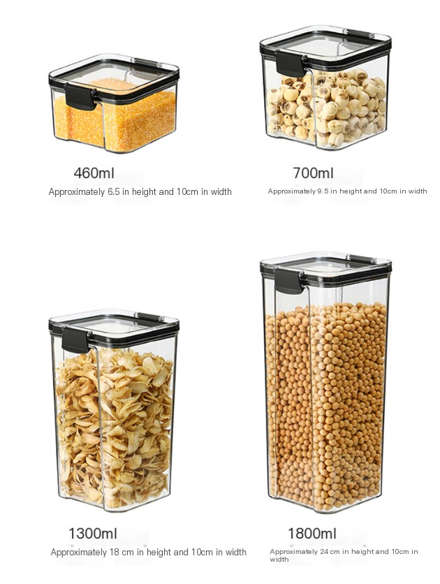 Transparent Plastic Sealing Jar