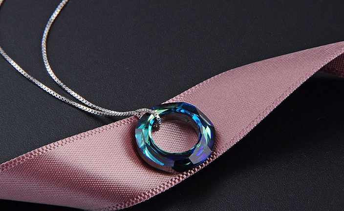 Champagne Austrian Crystal Necklace